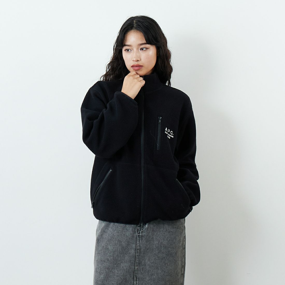 A.P.C. [アー・ペー・セー] ジップアップフリースジャケット [VESTE