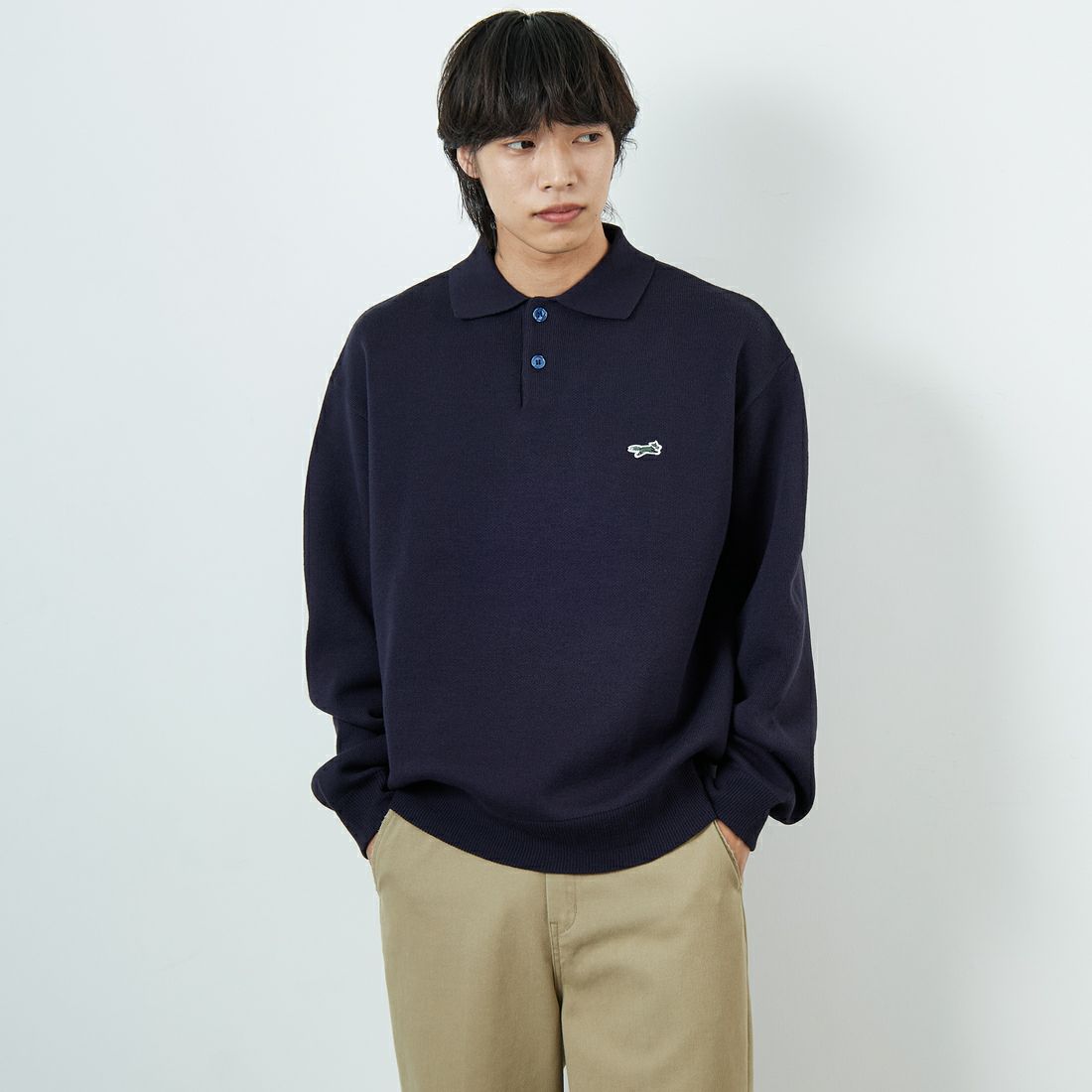 NAVY&&モデル身長：179cm 着用サイズ：L&&