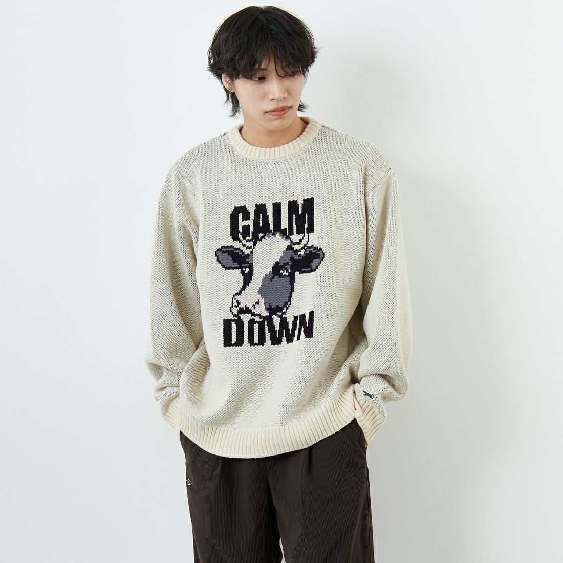 THE FOX [ザフォックス] 別注 アニマル柄クルーネックジャガードニット [JFL25AW-09-JF]