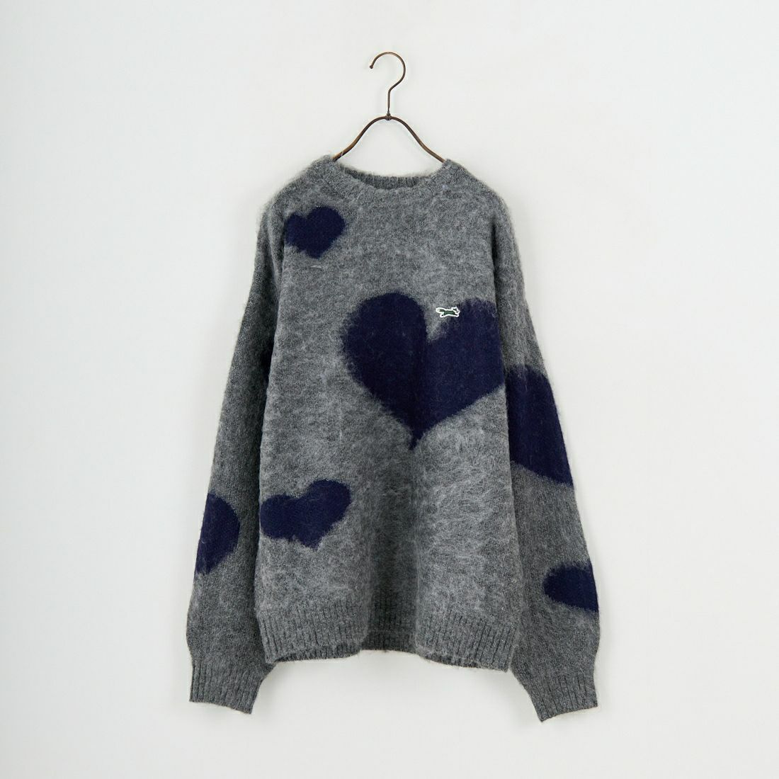 THE FOX [ザフォックス] 別注 ジャギークルーネックニット [JFL25AW-06-JF] GRY ﾊｰﾄ