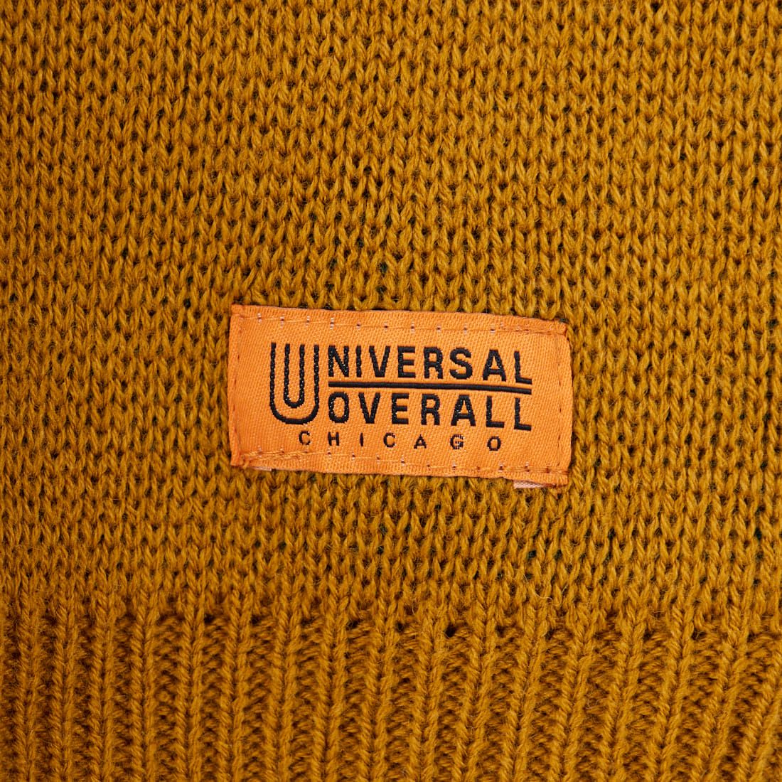 UNIVERSAL OVERALL [ユニバーサルオーバーオール] 別注 カレッジロゴニットセーター [U2533301IN-JF] BEIGE
