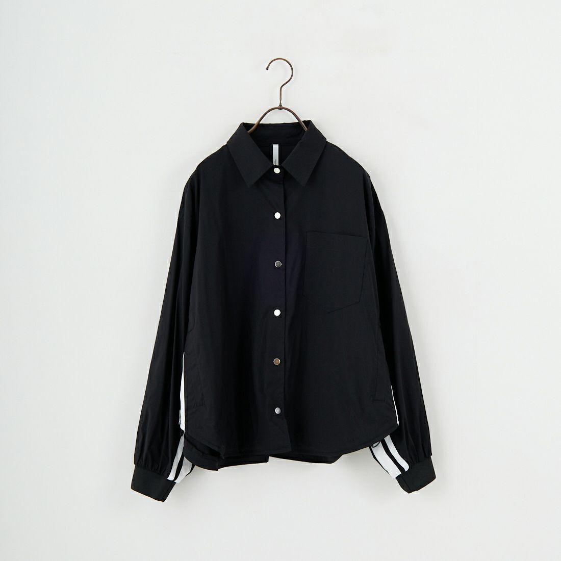 DIGNITE COLLIER [ディニテコリエ] サイドライン シャツブルゾン [80256120] 004 ﾌﾞﾗｯｸ