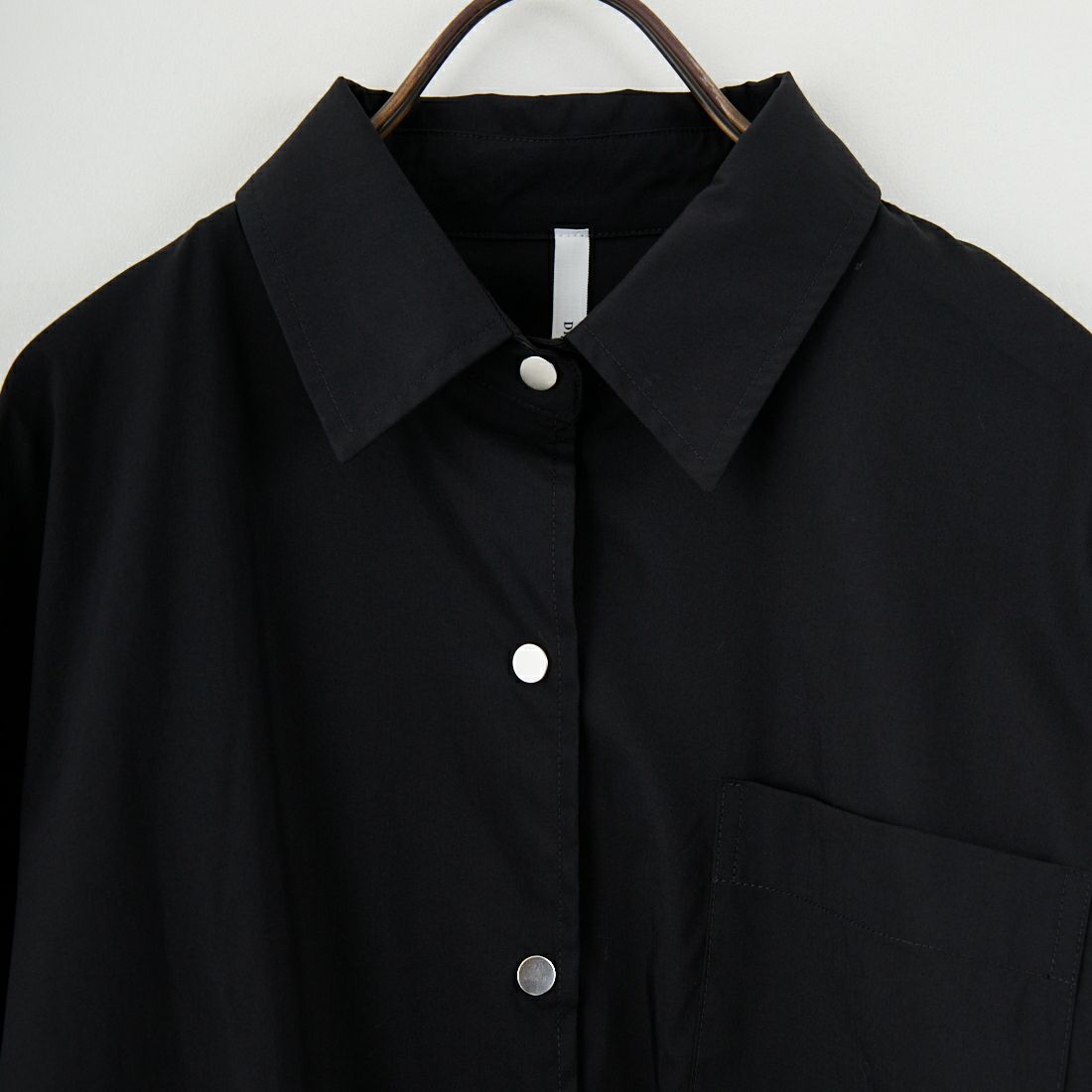 DIGNITE COLLIER [ディニテコリエ] サイドライン シャツブルゾン [80256120] 004 ﾌﾞﾗｯｸ