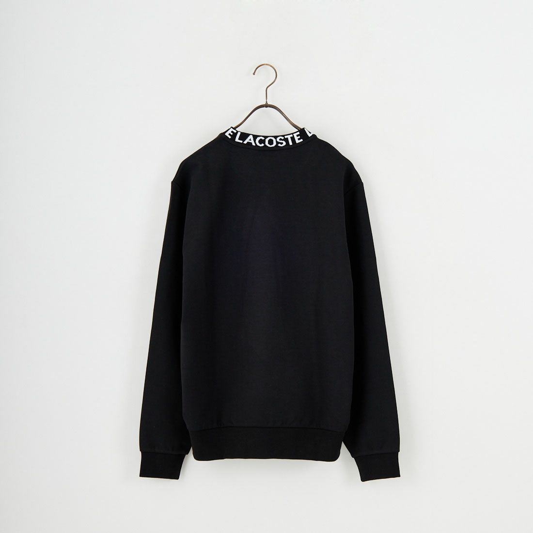 LACOSTE [ラコステ] ジャカードネックモックネックスウェット [SH9542] 031 BLACK
