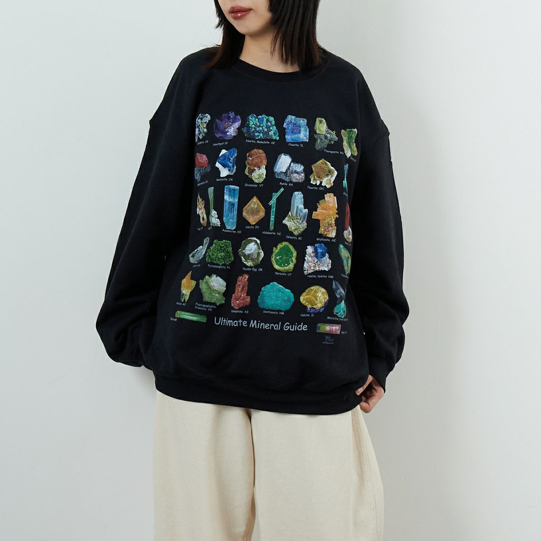 BLACK&&モデル身長：162cm 着用サイズ：L&&