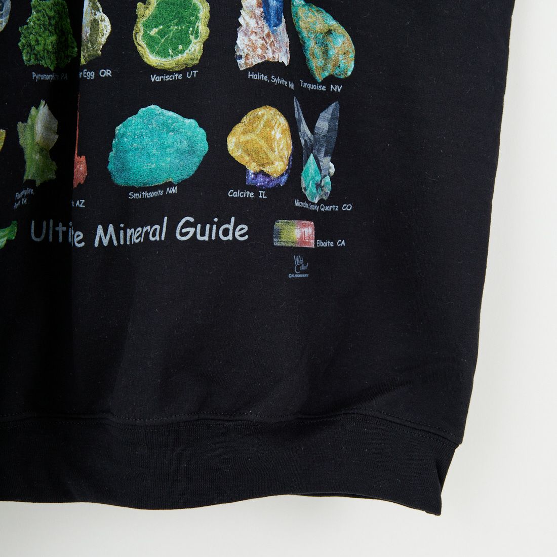 Atalas Screen Printing [アトラス スクリーン プリンティング] アルティメットミネラルガイドスウェット [MINERAL-GUIDE] BLACK
