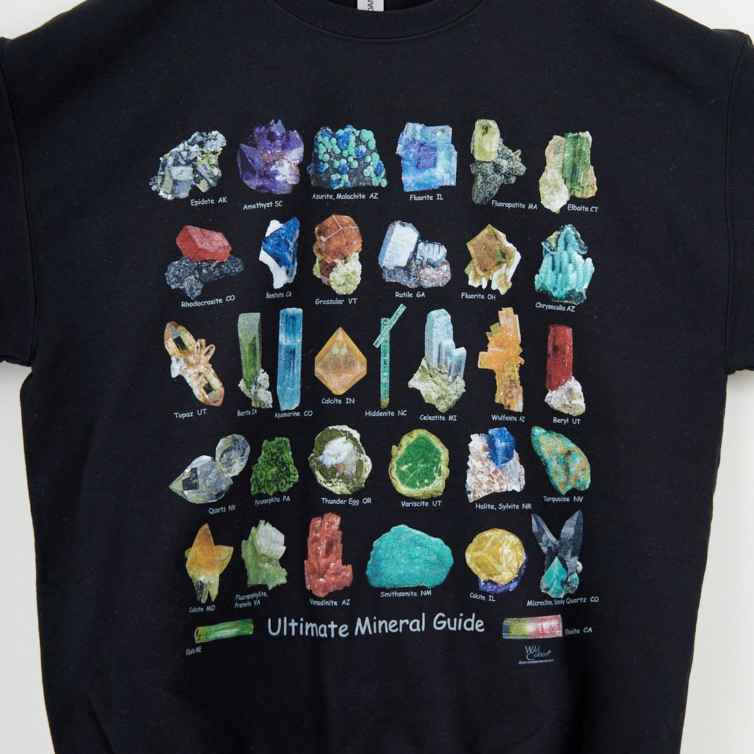 Atalas Screen Printing [アトラス スクリーン プリンティング] アルティメットミネラルガイドスウェット [MINERAL-GUIDE] BLACK
