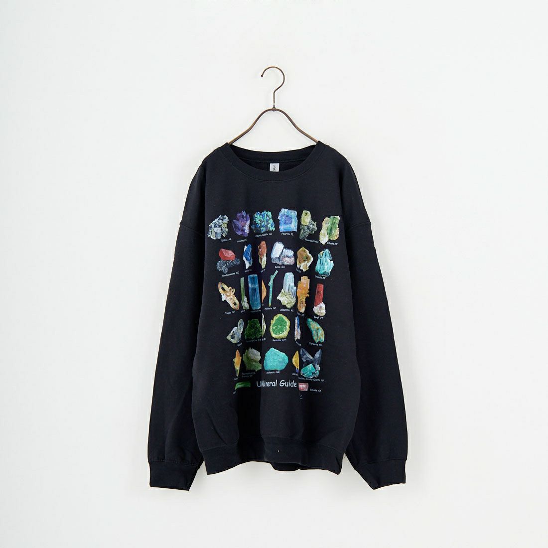 Atalas Screen Printing [アトラス スクリーン プリンティング] アルティメットミネラルガイドスウェット [MINERAL-GUIDE] BLACK