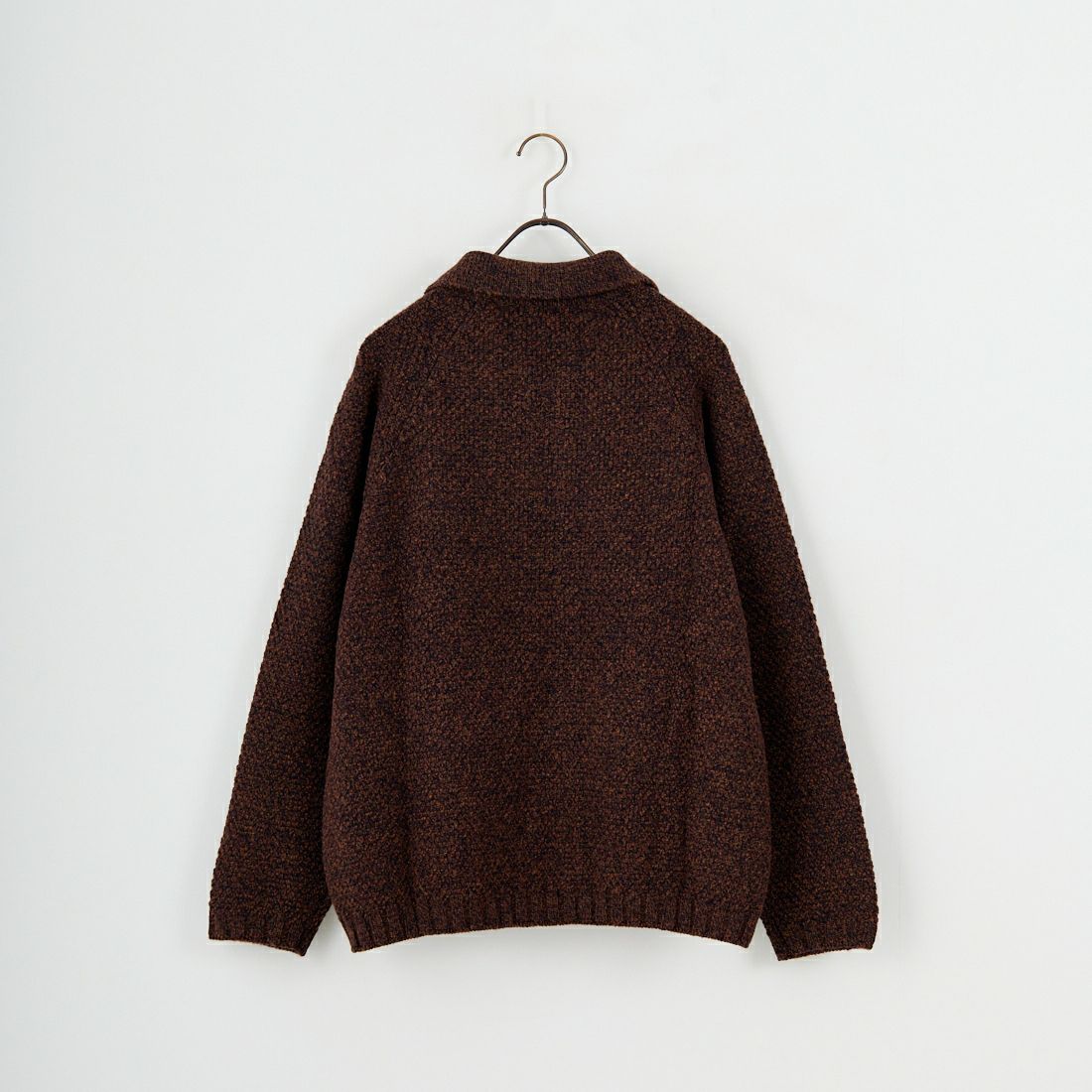 STILL BY HAND [スティルバイハンド] 5G ニットブルゾン [KN06253] MELANGE BR