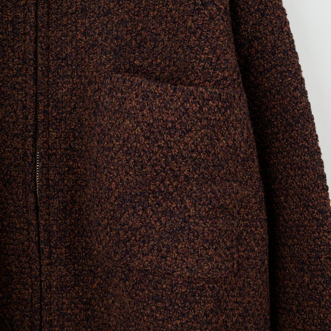 STILL BY HAND [スティルバイハンド] 5G ニットブルゾン [KN06253] MELANGE BR