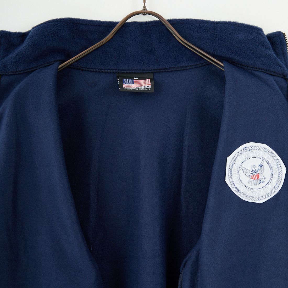 JWM Military Wear [ジェイダブリューエム ミリタリーウェア] US NAVY フリースジップアップジャケット [34684] NVY