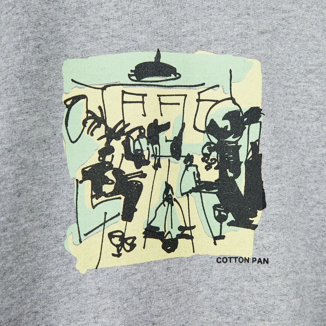 COTTON PAN [コットンパン] クルーネックスウェット [DEFINITELY-MAYBE] GRAY