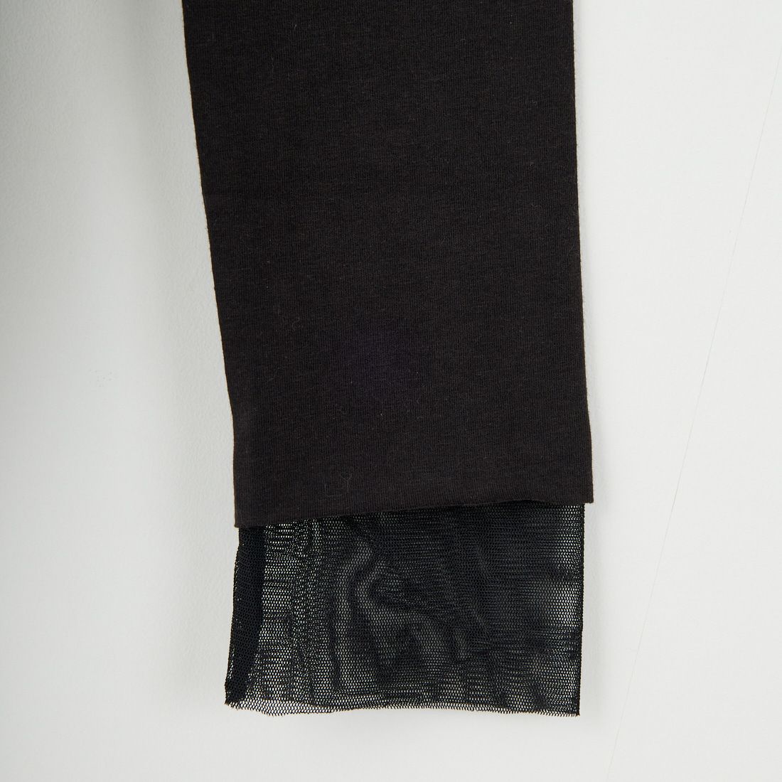 DIGNITE COLLIER [ディニテコリエ] チュール切替ハイネックカットソー [80990220] 004 ﾌﾞﾗｯｸ