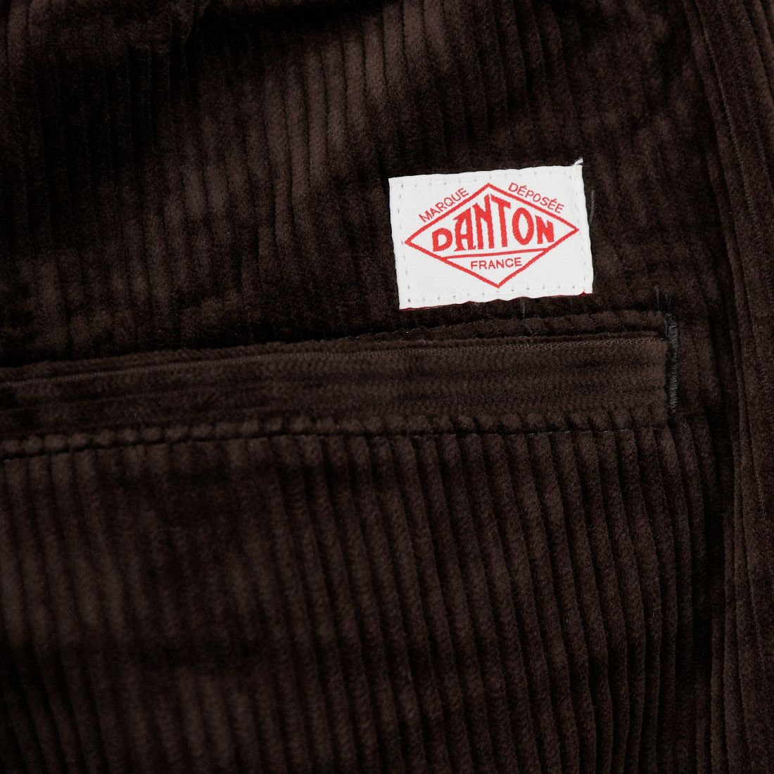 DANTON [ダントン] コーデュロイイージーストレートパンツ [DT-E0169CDU] DK.BROWN