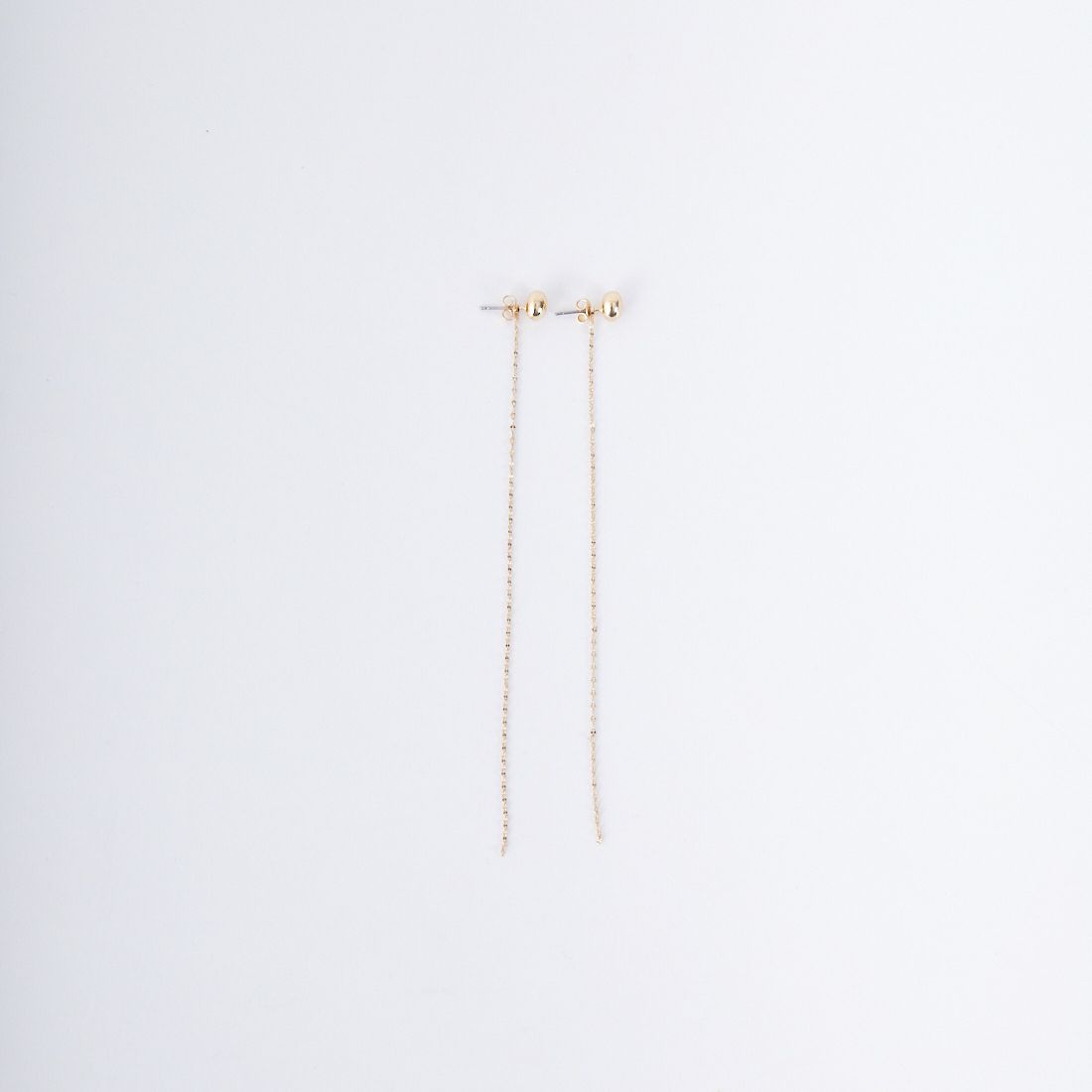 CHIGNON [シニヨン] プチエッグ&チェーン2WAYピアス [0055-340SH]