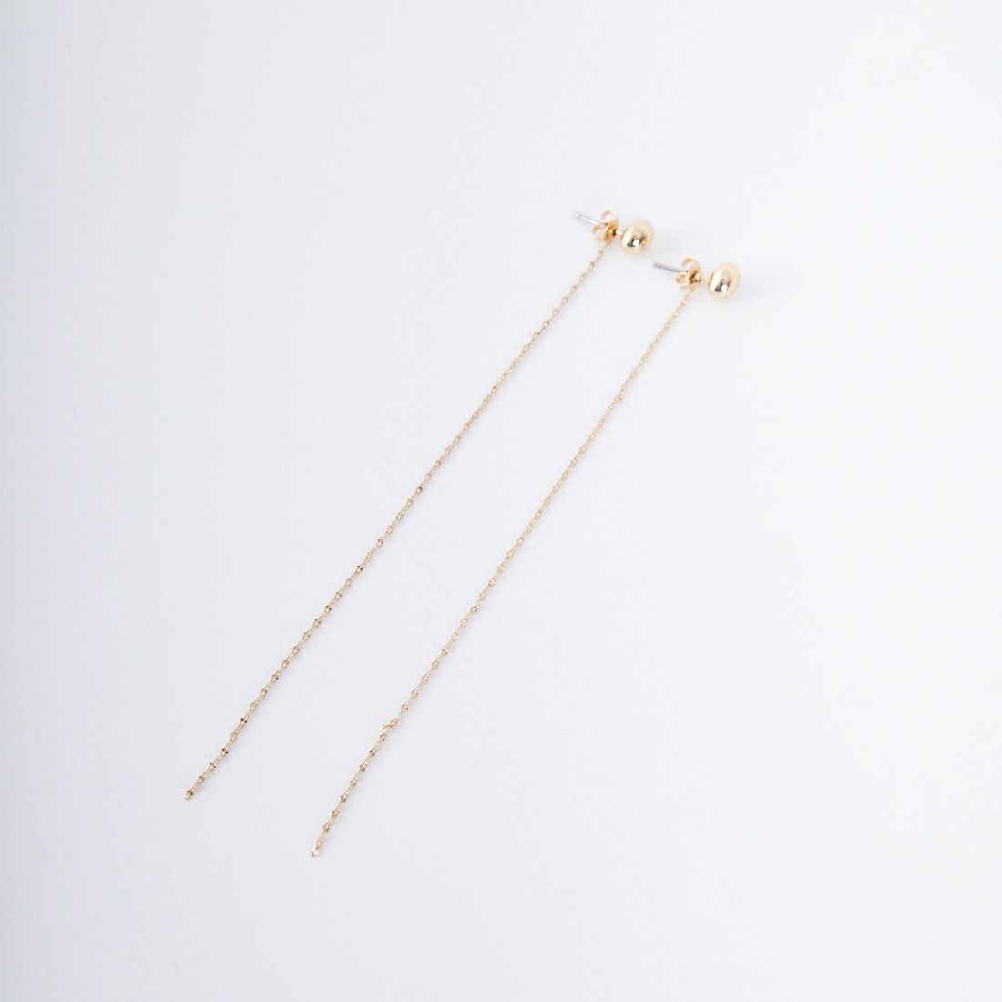 CHIGNON [シニヨン] プチエッグ&チェーン2WAYピアス [0055-340SH] GOLD