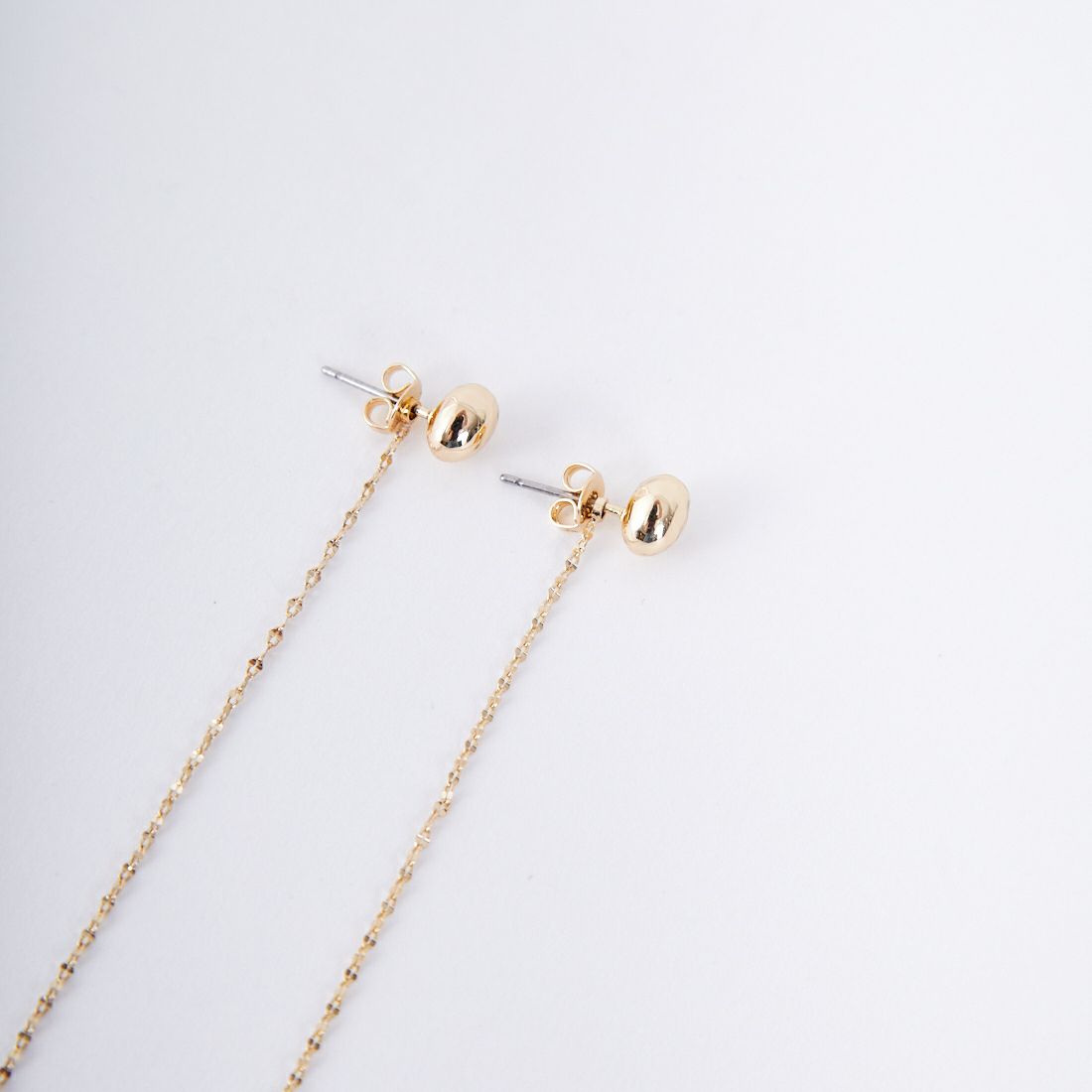 CHIGNON [シニヨン] プチエッグ&チェーン2WAYピアス [0055-340SH] GOLD