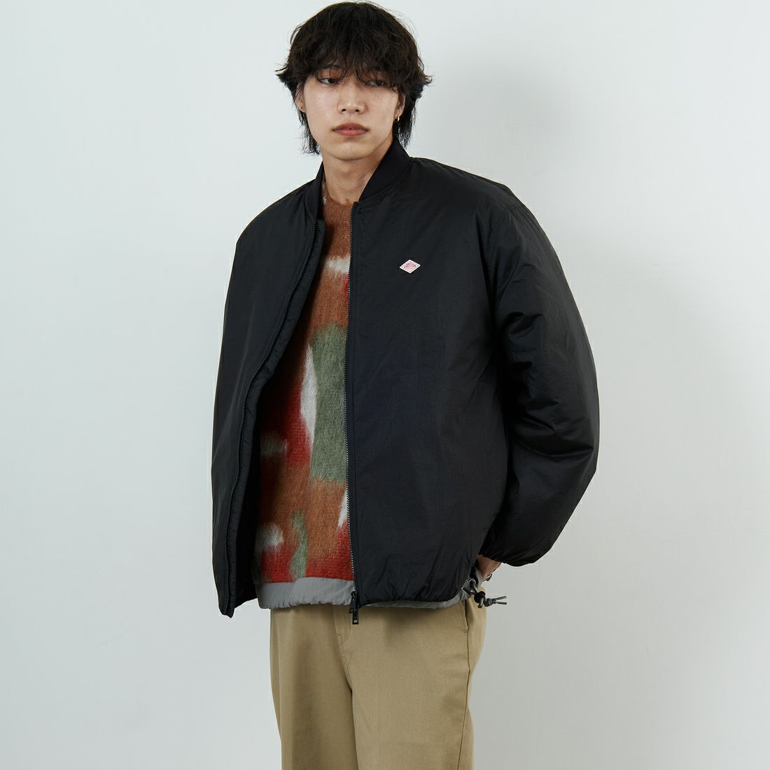 BLACK&&モデル身長：179cm 着用サイズ：M&&