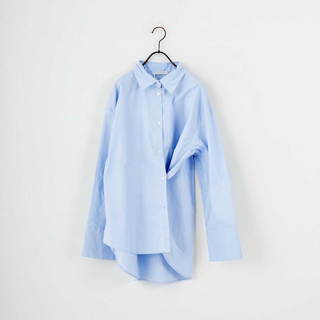 CHIGNON [シニヨン] 2WAYプリントシャツ [1555-219KK] SAX