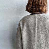 DANTON [ダントン] ウールライトパイルノーカラージャケット [DT