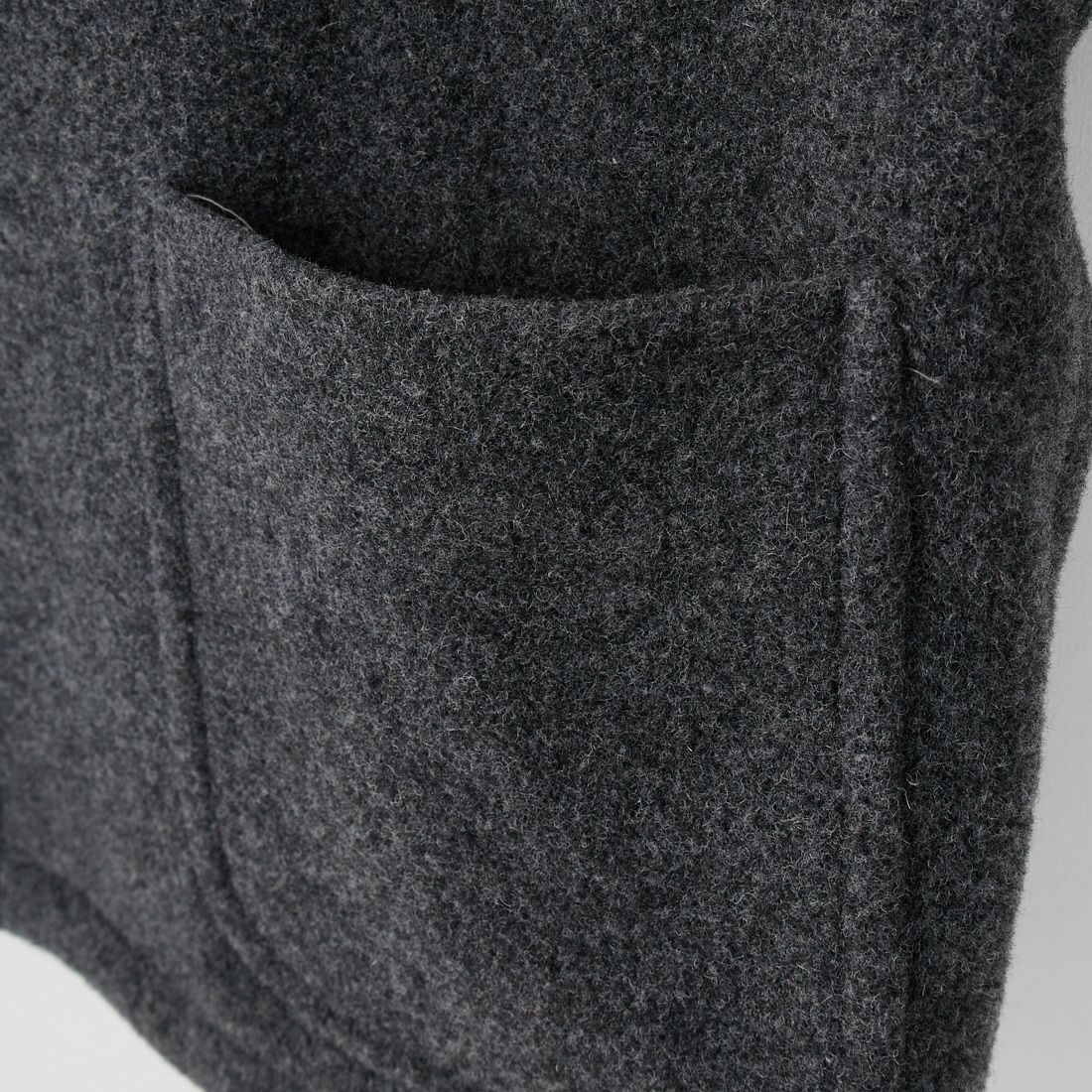 DANTON [ダントン] ウールライトパイルノーカラージャケット [DT-A0013WLP] M.GREY