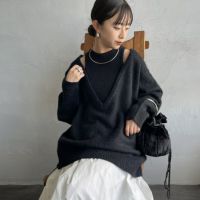 09 BLACK&&モデル身長：150cm 着用サイズ：F&&