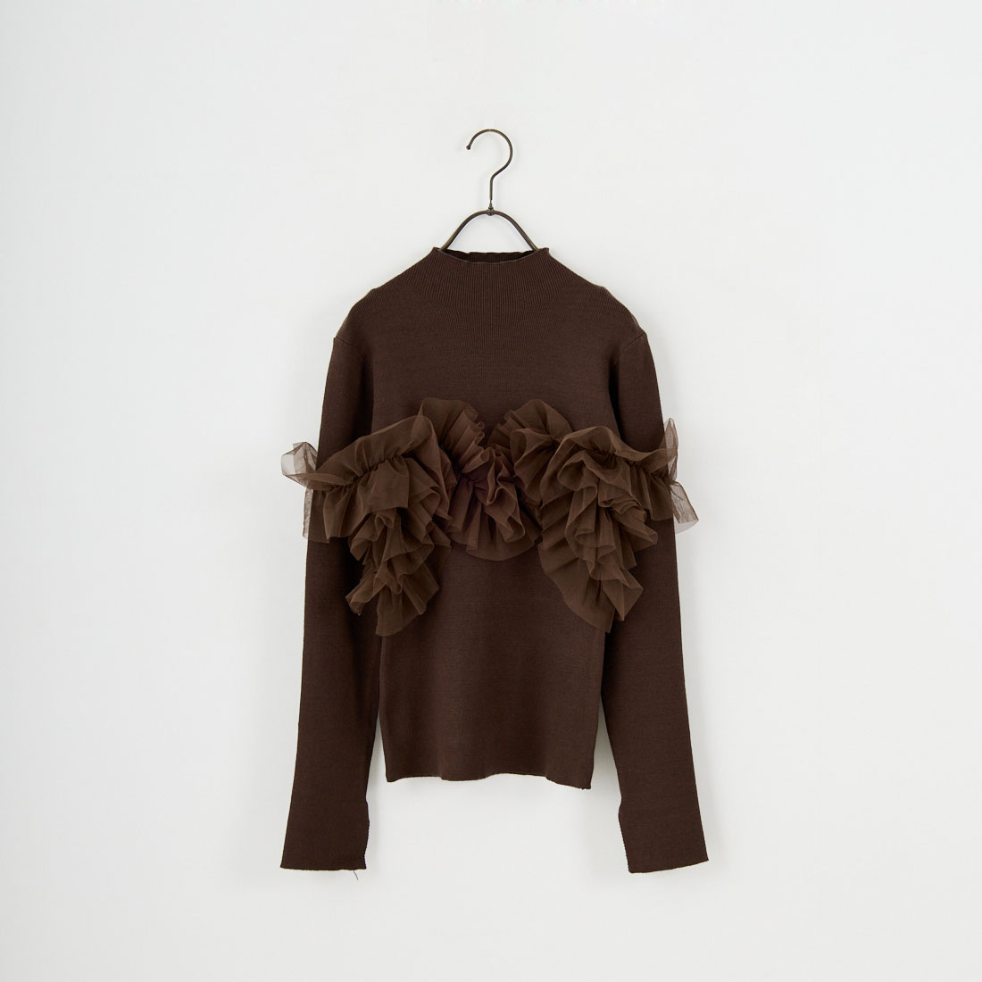 nenom [ネノム] マルチWAY チュールドッキングニットプルオーバー [NE25131042] 28 BROWN