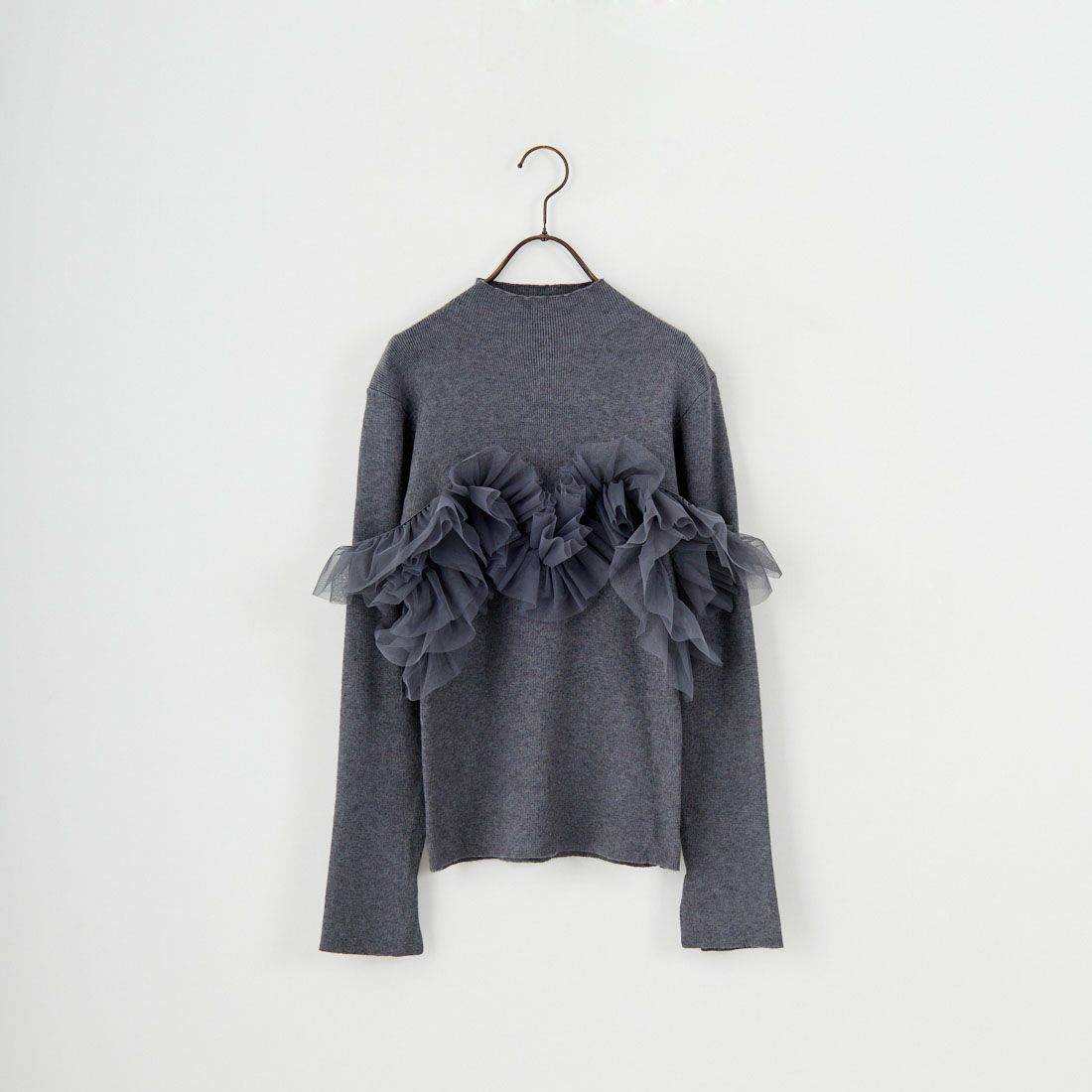 nenom [ネノム] マルチWAY チュールドッキングニットプルオーバー [NE25131042] 08 CHARCOA