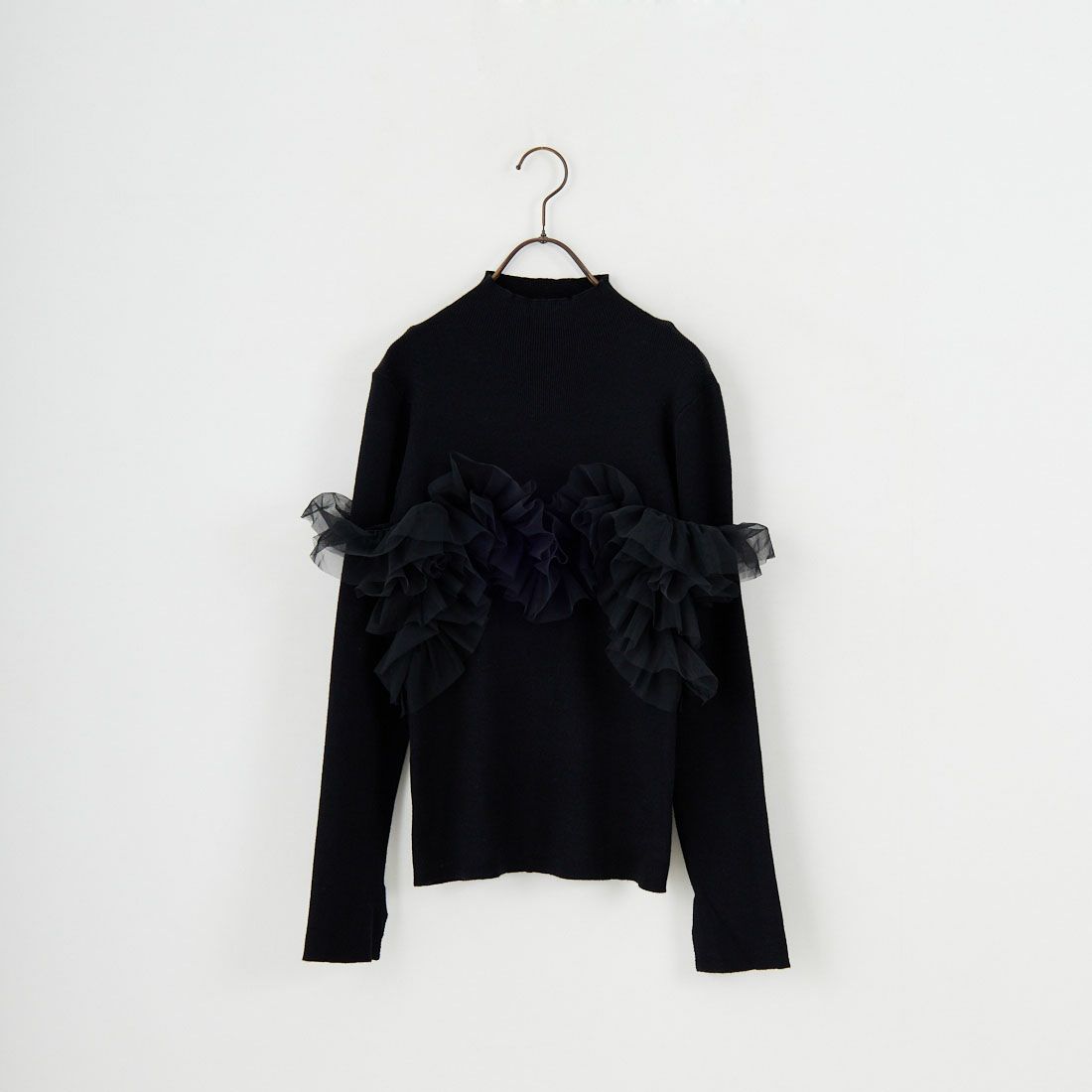 nenom [ネノム] マルチWAY チュールドッキングニットプルオーバー [NE25131042] 09 BLACK