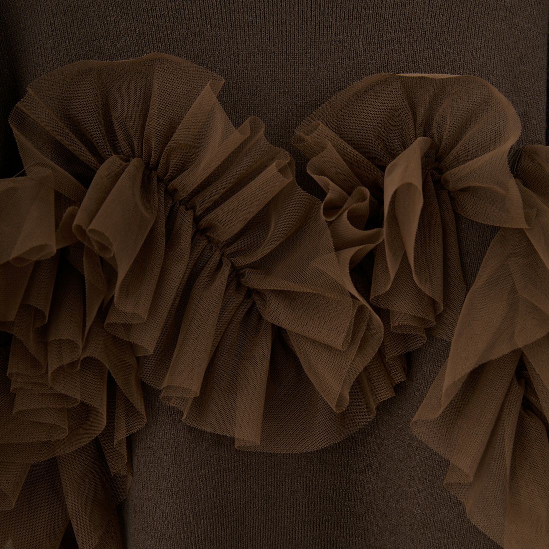 nenom [ネノム] マルチWAY チュールドッキングニットプルオーバー [NE25131042] 28 BROWN