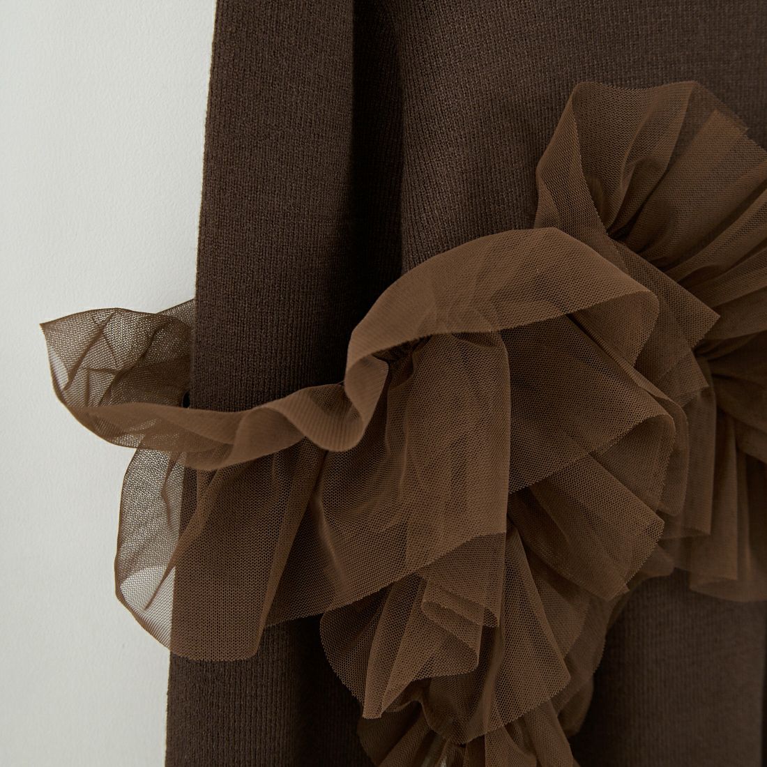 nenom [ネノム] マルチWAY チュールドッキングニットプルオーバー [NE25131042] 28 BROWN