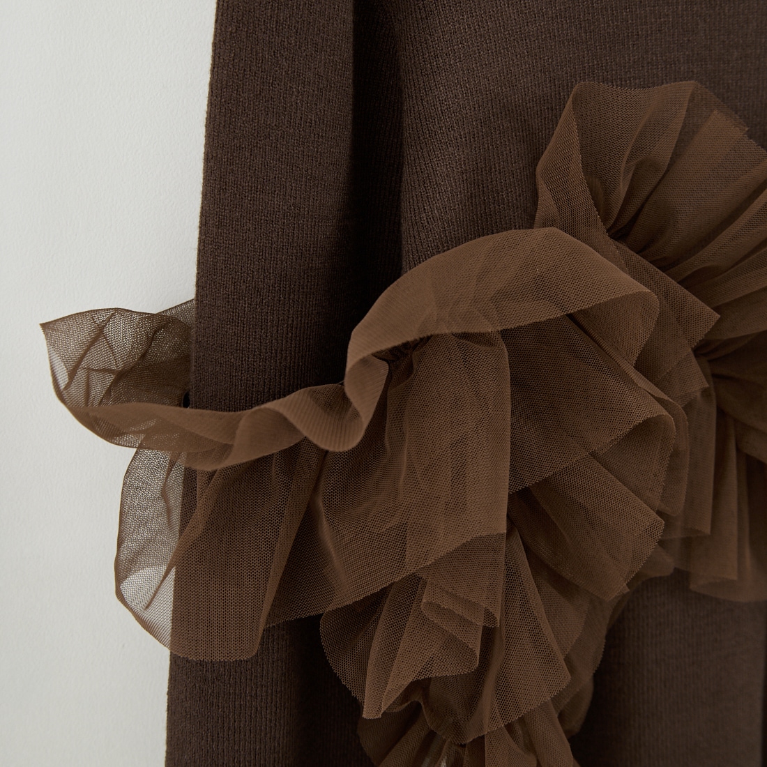 nenom [ネノム] マルチWAY チュールドッキングニットプルオーバー [NE25131042] 28 BROWN