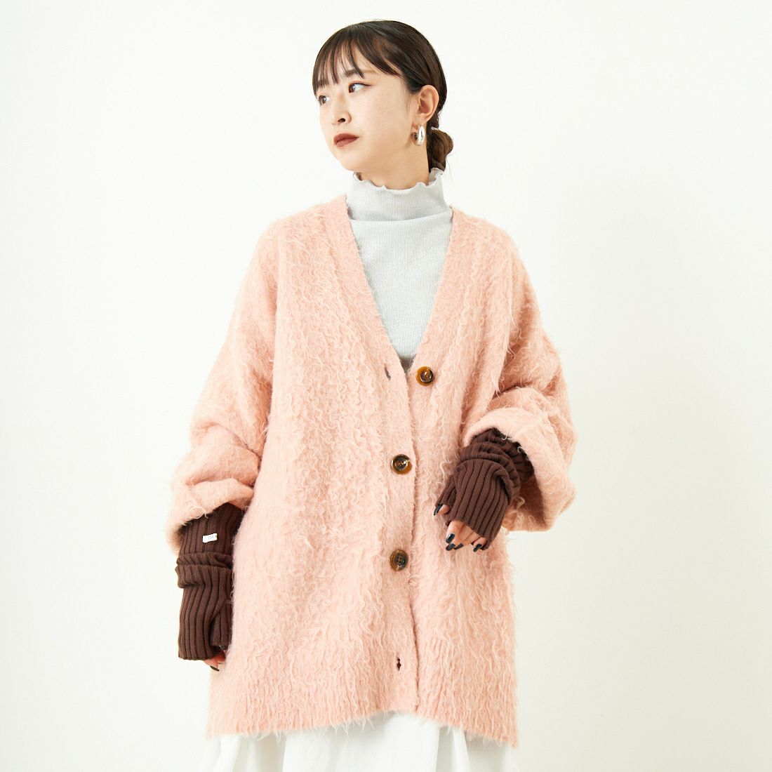 41 PINK&&モデル身長：150cm 着用サイズ：F&&