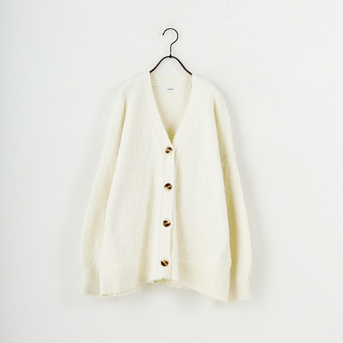 nenom [ネノム] シャギーニット Vネックカーディガン [NE25131037] 02 OFF