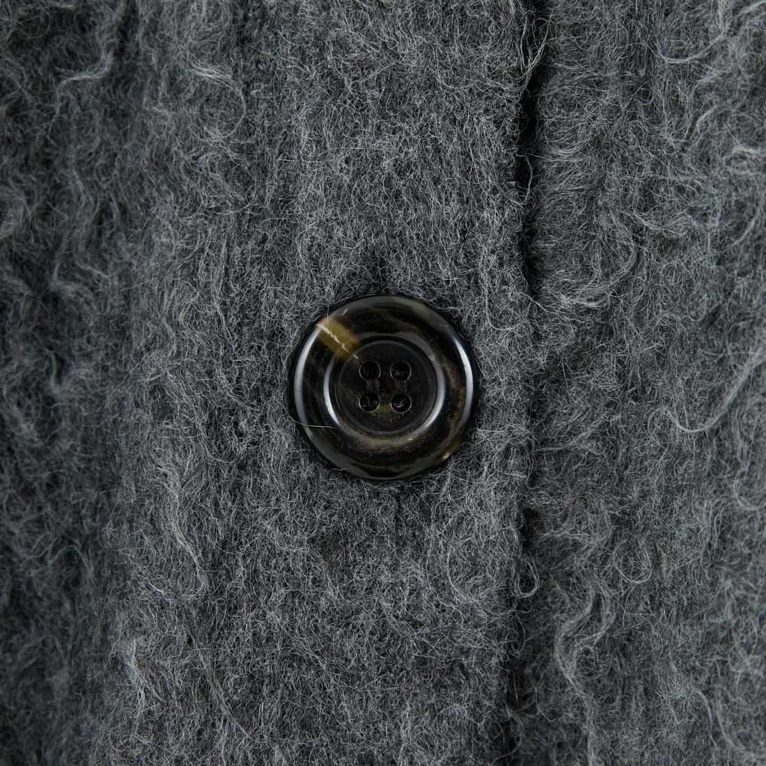 nenom [ネノム] シャギーニット Vネックカーディガン [NE25131037] 08 CHARCOA