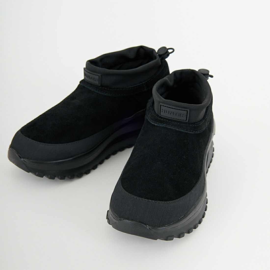 HUNTER [ハンター] トラベルフロー スエードトレーナー [UFF7116LEA] BLK