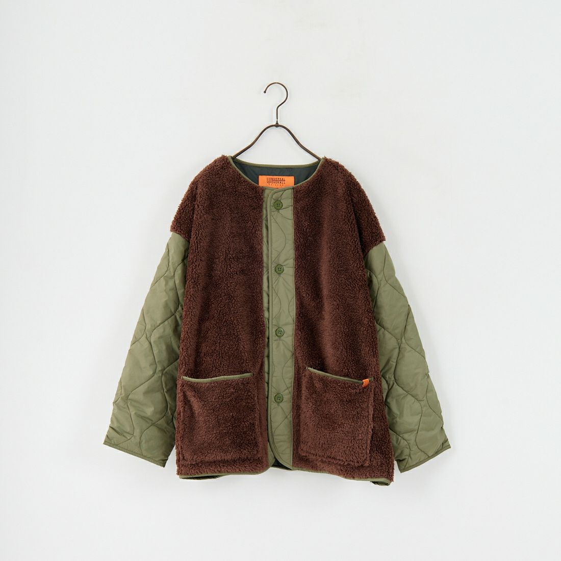 UNIVERSAL OVERALL [ユニバーサルオーバーオール] 別注 ボア切替 キルティングジャケット [U2532451IN-JF] KHAKI