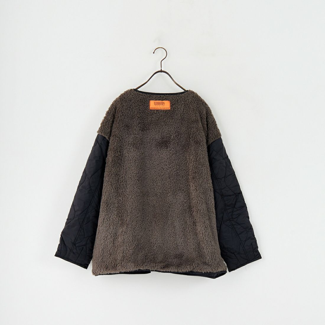 UNIVERSAL OVERALL [ユニバーサルオーバーオール] 別注 ボア切替 キルティングジャケット [U2532451IN-JF] BLACK