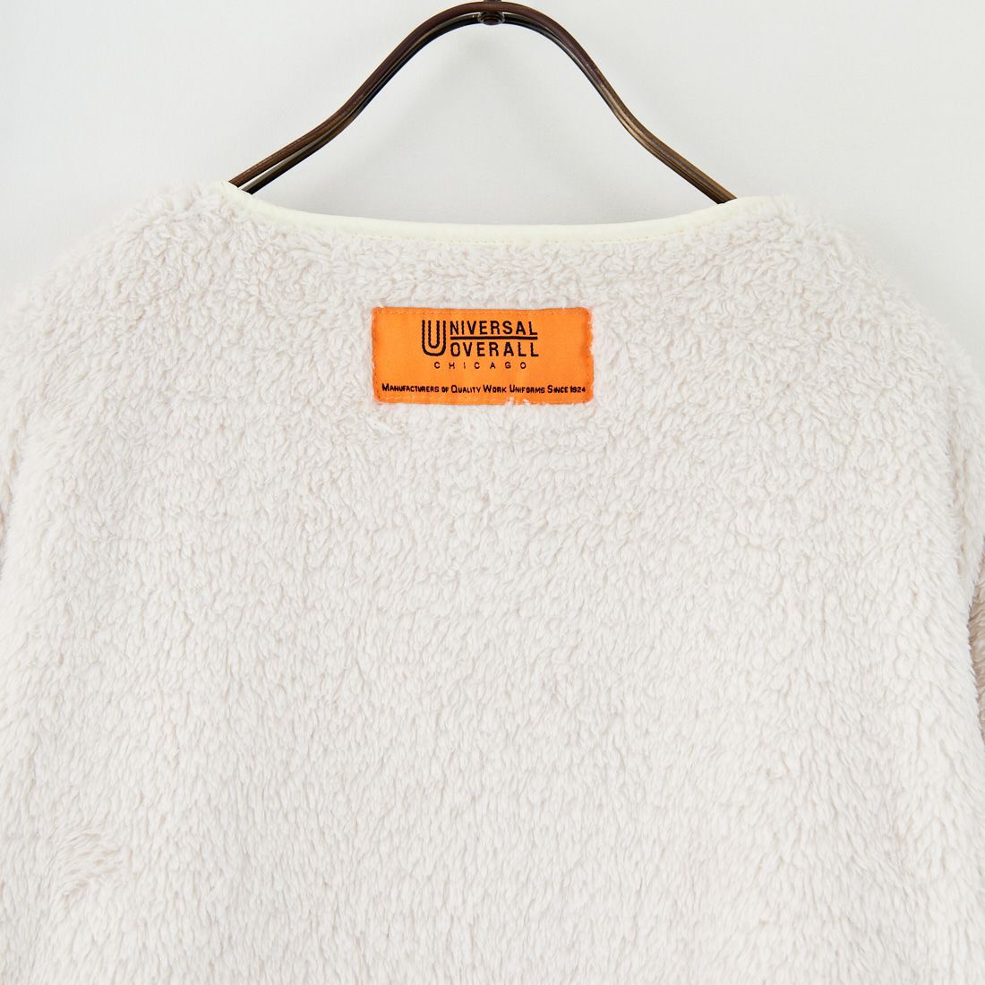 UNIVERSAL OVERALL [ユニバーサルオーバーオール] 別注 ボア切替 キルティングジャケット [U2532451IN-JF] IVORY