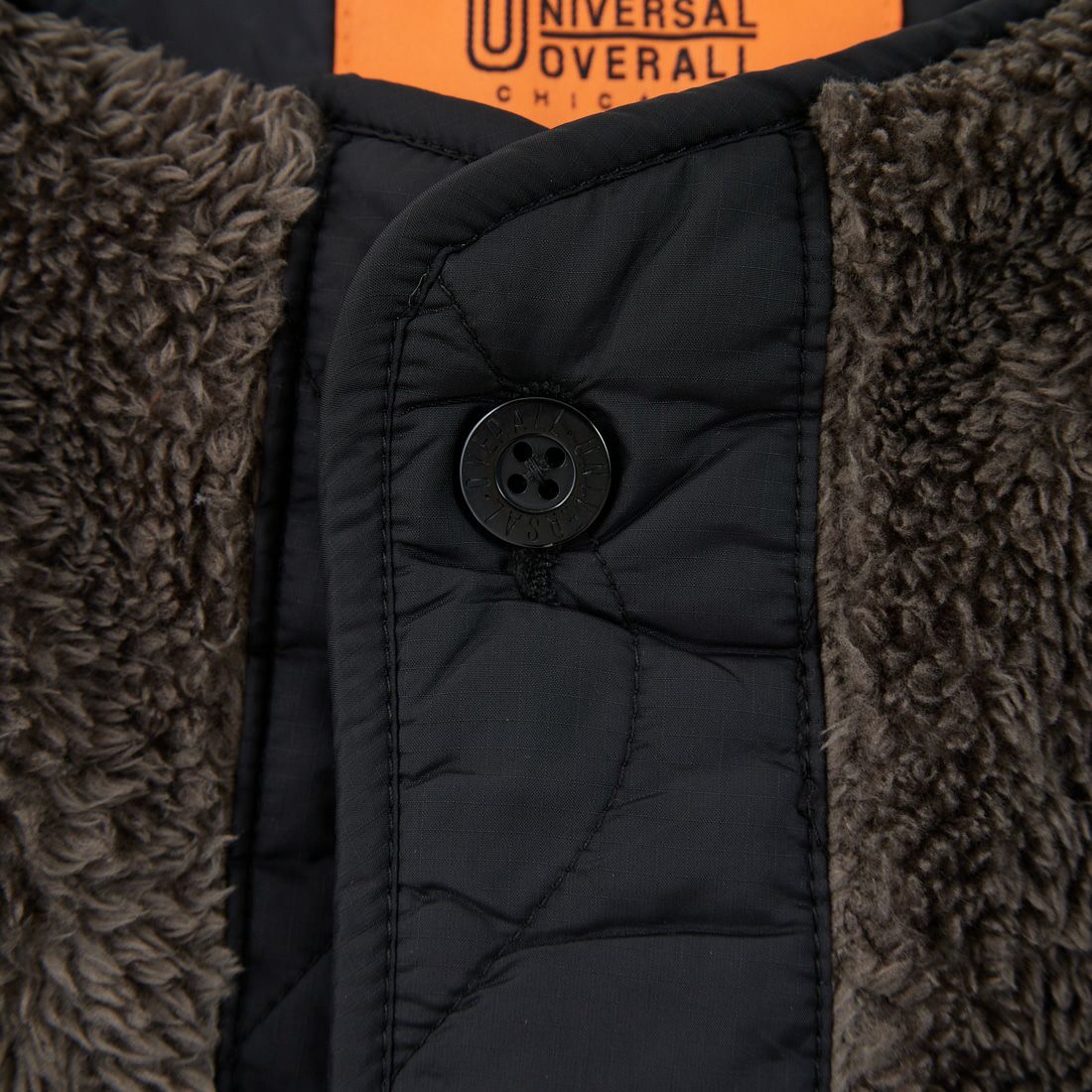 UNIVERSAL OVERALL [ユニバーサルオーバーオール] 別注 ボア切替 キルティングジャケット [U2532451IN-JF] BLACK