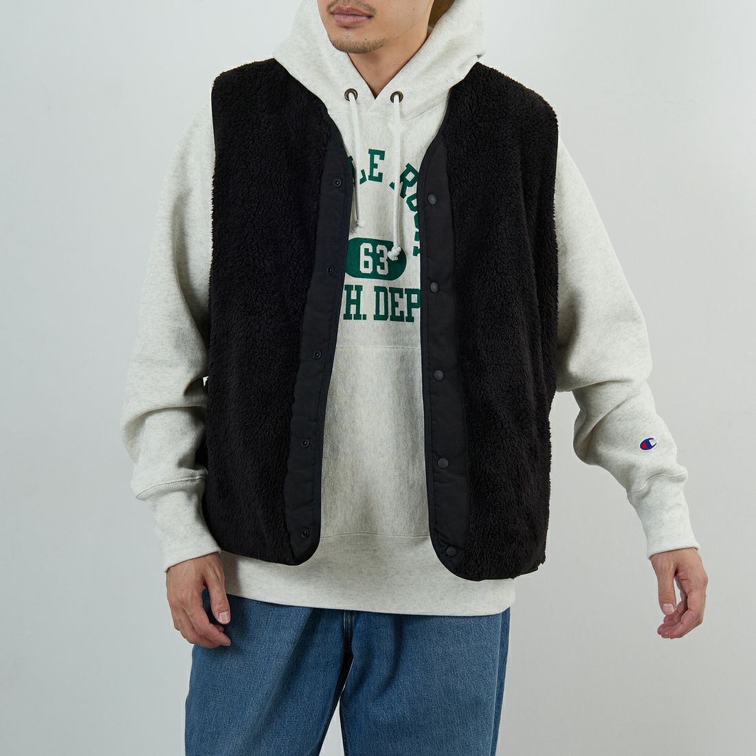 BLACK&&モデル身長：168cm 着用サイズ：M&&