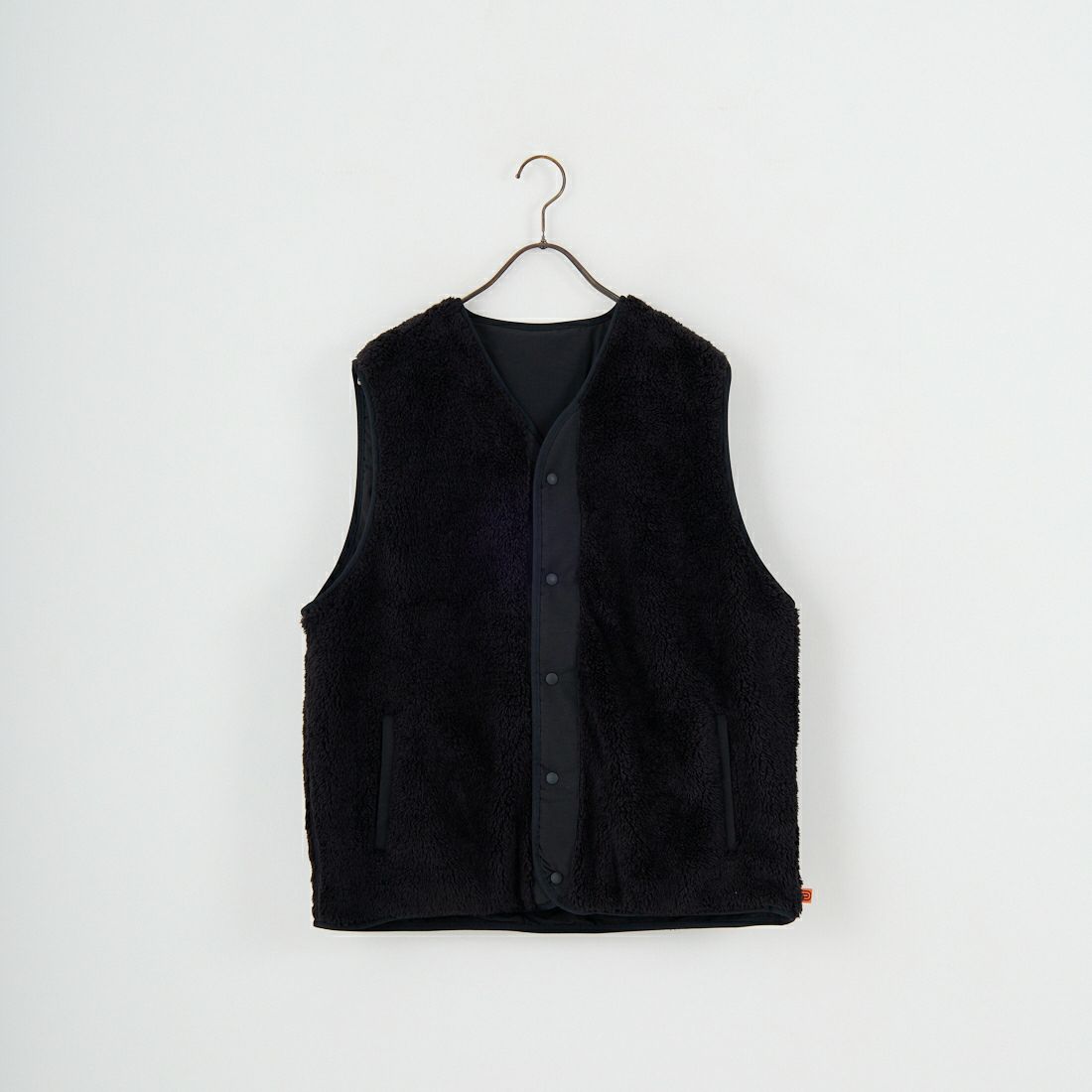 UNIVERSAL OVERALL [ユニバーサルオーバーオール] 別注 リバーシブルボアベスト [U2531401IN-JF] BLACK