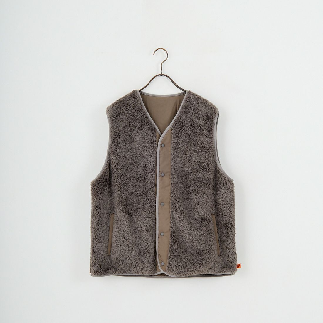 UNIVERSAL OVERALL [ユニバーサルオーバーオール] 別注 リバーシブルボアベスト [U2531401IN-JF] CHARCOAL