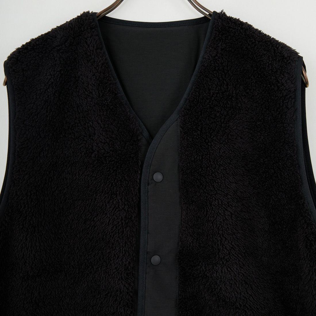 UNIVERSAL OVERALL [ユニバーサルオーバーオール] 別注 リバーシブルボアベスト [U2531401IN-JF] BLACK