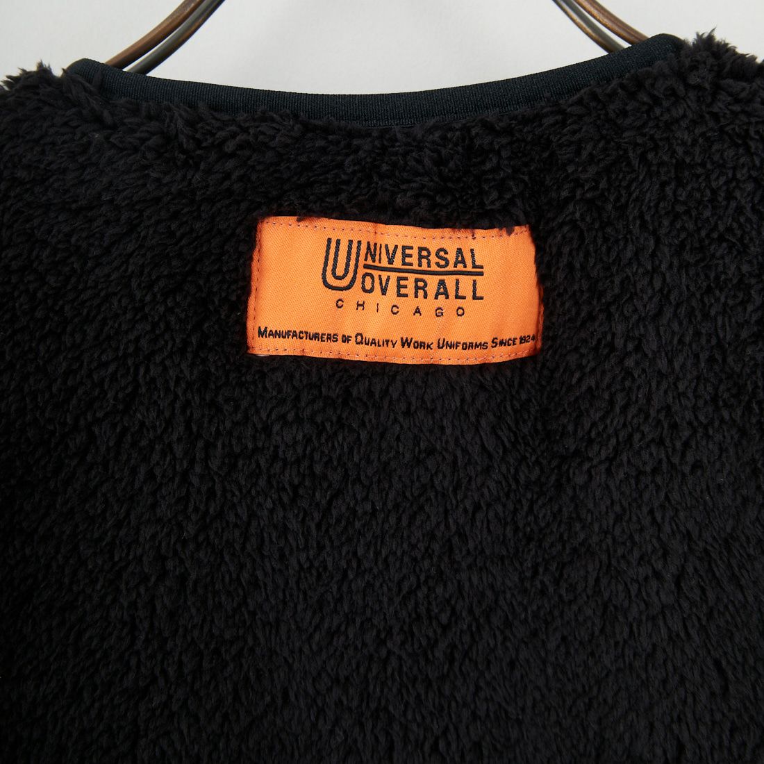 UNIVERSAL OVERALL [ユニバーサルオーバーオール] 別注 リバーシブルボアベスト [U2531401IN-JF] BLACK