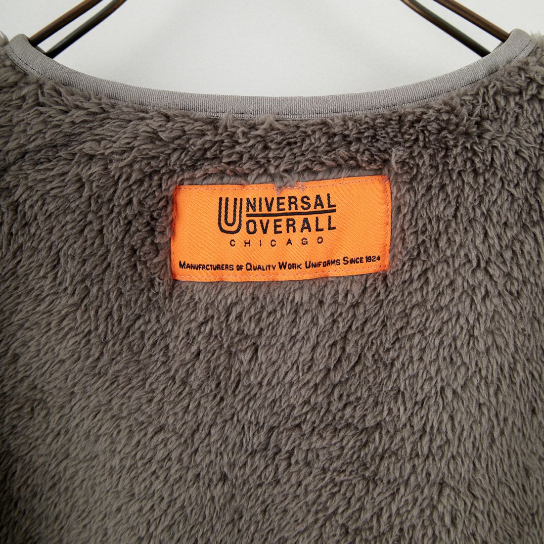 UNIVERSAL OVERALL [ユニバーサルオーバーオール] 別注 リバーシブルボアベスト [U2531401IN-JF] CHARCOAL
