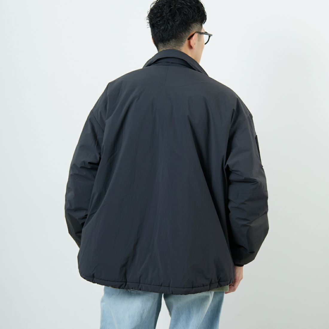 WILD THINGS [ワイルドシングス] ショートモンスターパーカー [WT25102SK] BLACK &&モデル身長：168cm 着用サイズ：M&&