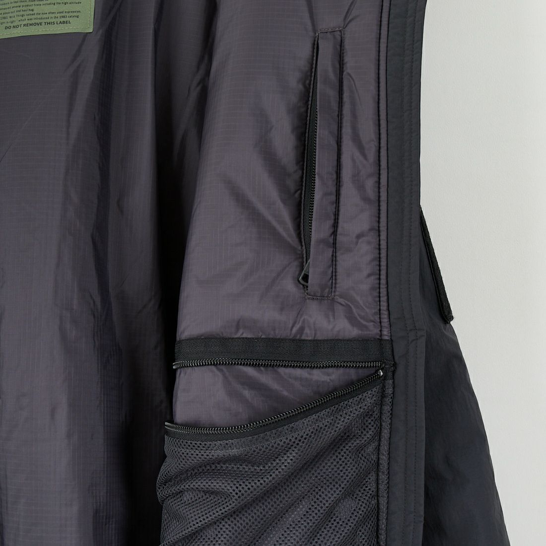 WILD THINGS [ワイルドシングス] ショートモンスターパーカー [WT25102SK] BLACK