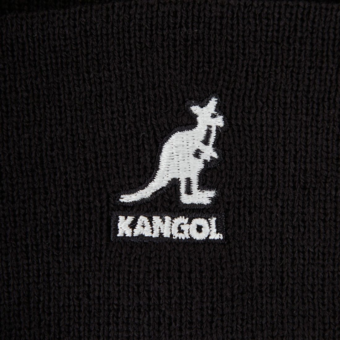 KANGOL [カンゴール] 2WAYテキストビーニー [254069605] 01 BLACK