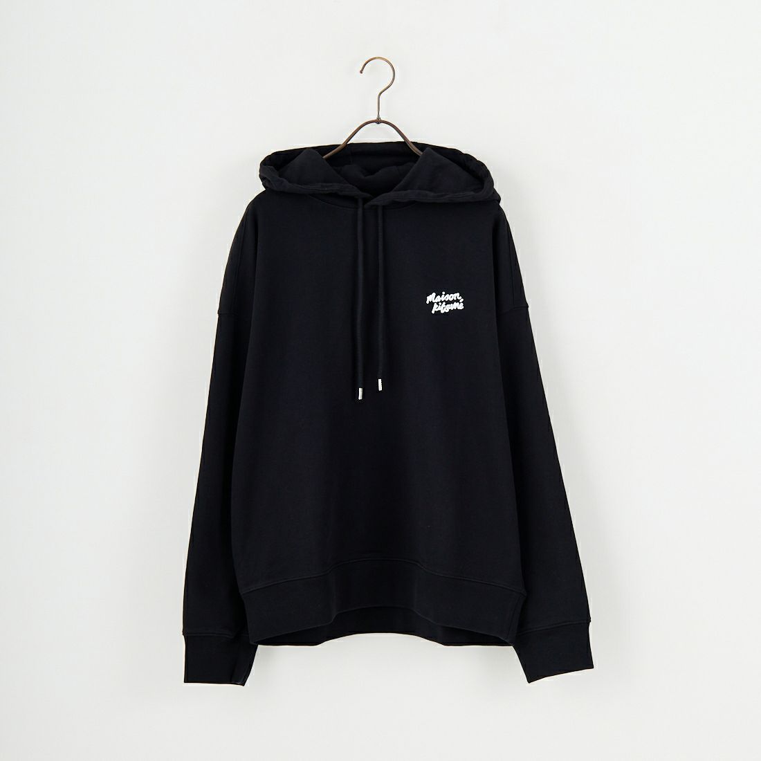 MAISON KITSUNE [メゾン キツネ] ハンドライティング オーバーサイズフーディ [PM00704KM0340] P199 BLACK